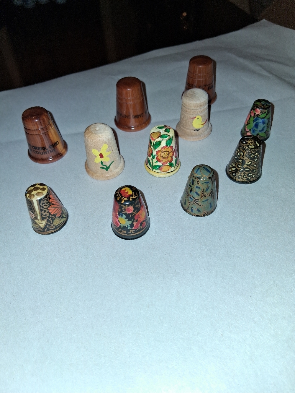 Vintage Wooden Thimble Bundle - Picture 13 of 15